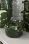Staub Cast Iron 0.25-qt Mini Round Cocotte In Basil