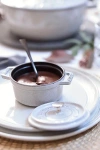Staub Cast Iron 0.25-qt Mini Round Cocotte In White Truffle