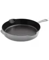 Staub 11-inch Enameled Cast Iron Traditional Deep Skillet In Gray