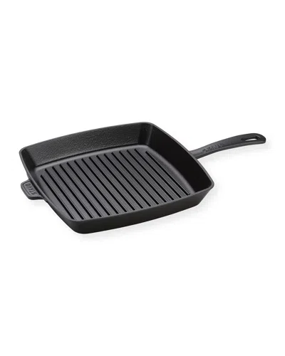 Staub Cast Iron 12-inch Square Grill Pan In Black
