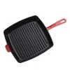 Staub Cast Iron 12 Square Grill Pan In Cherry