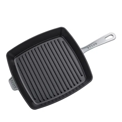 Staub Cast Iron 12 Square Grill Pan In Graphite Grey