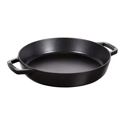 Staub Cast Iron 13-inch Double Handle Fry Pan In Black Matte