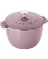 Staub Lilac Enameled Cast Iron Petite French Oven In Lilac