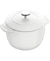 Staub Cast Iron 1.5-qt. Petite French Oven In White