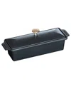 Staub Cast Iron 1.5qt Large Rectangular Terrine In Black