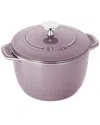 Staub Lilac Enameled Cast Iron Petite French Oven In Purple