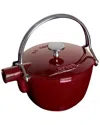 Staub Cast Iron 1qt Round Tea Kettle