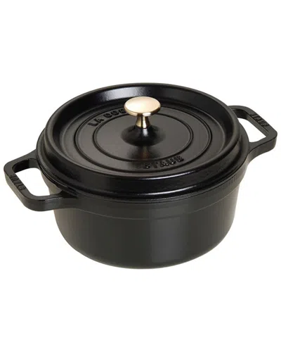 Staub Cast Iron 2.75qt Round Dutch Oven In Black