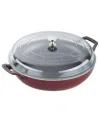 Staub Cast Iron 3.5-qt Braiser With Glass Lid In Grenadine