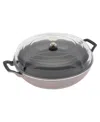 Staub Cast Iron 3.5-qt Braiser With Glass Lid In Lilac