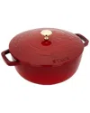 STAUB STAUB CAST IRON 3.75QT CHERRY ESSENTIAL FRENCH OVEN WITH DRAGON LID