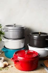 Staub Cast Iron 4-qt Round Cocotte In Graphite Grey