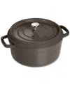Staub Cast Iron 4-qt. Round Dutch Oven In Black