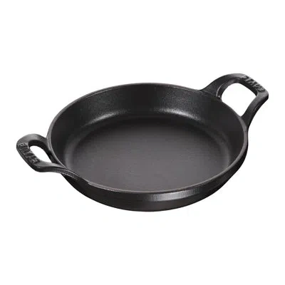 Staub Cast Iron 4.5-inch Mini Round Gratin Baking Dish In Black Matte
