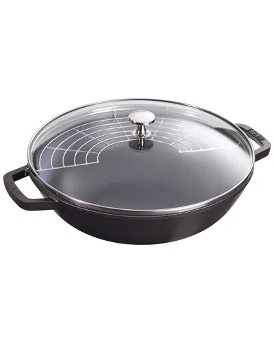 Staub Cast Iron 4.5qt Perfect Pan In Black