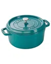 Staub Cast Iron 4qt Round Cocotte Dutch Oven