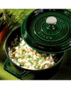 Staub Cast Iron 4qt Round Cocotte In Green