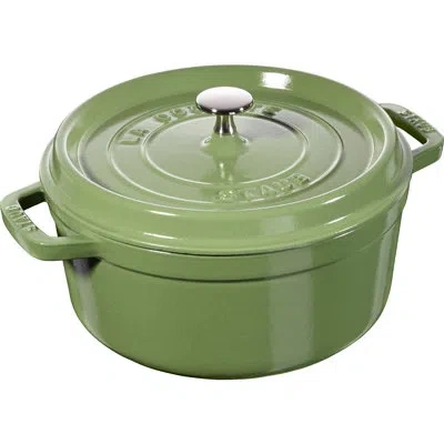 Staub Cast Iron 4-qt Round Dutch Oven - Pistachio In Green