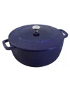 Staub Cast Iron 5-qt. Essential French Oven In Dark Blue