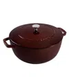 Staub Cast Iron 5-qt. Essential French Oven In Grenadine