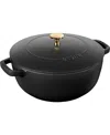 Staub Enameled Cast Iron 5 Qt. Essential French Oven In Matte Black