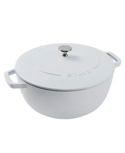 Staub Cast Iron 5-qt. Essential French Oven In White