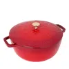 Staub Cast Iron 5-qt. Essential French Oven With Snake Lid In Red
