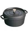 Staub Cast Iron 5.5-qt Round Dutch Oven In Gray