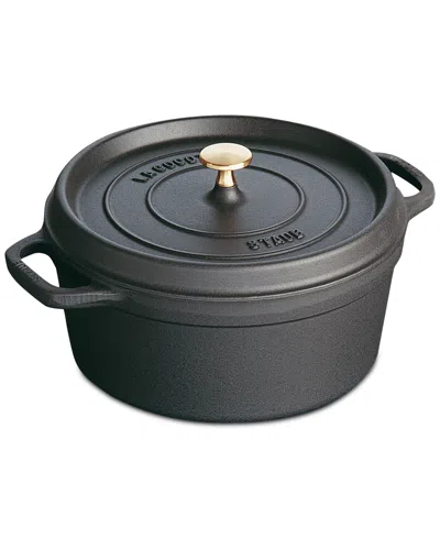 Staub Cast Iron 5.5-qt Round Dutch Oven In Gray