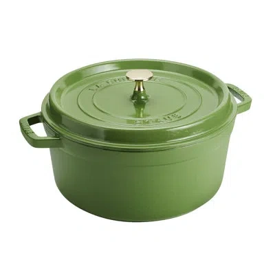Staub Cast Iron 5.5-qt Round Cocotte - Pistachio In Green