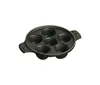 Staub Cast Iron 5.75-inch Escargot Dish With 6 Holes - Matte Black
