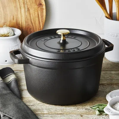 Staub Cast Iron 5-qt Tall Cocotte In Black