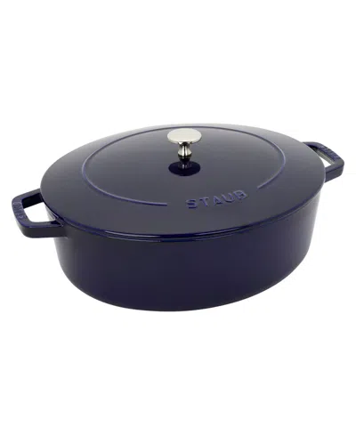 STAUB CAST IRON 6.25QT WIDE OVAL DUTCH OVEN