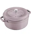 Staub 5.5-quart Enameled Cast Iron Dutch Oven In Lilac