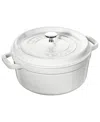 Staub Cast Iron 7-qt. Round Dutch Oven In White