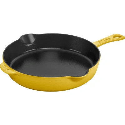 Staub Cast Iron 8.5-inch Traditional Deep Skillet In Yellow
