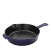 Staub Cast Iron 8.5in Dark Blue Traditional Deep Skillet In Dark Blue