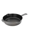 Staub Cast Iron 8.5 Traditional Deep Skillet In Graphite Grey