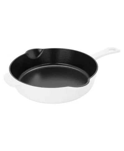 Staub Cast Iron 8.5" Traditional Deep Skillet In White