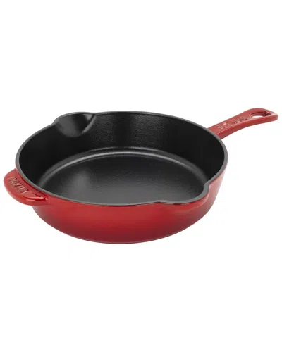 Staub Cast Iron 8.5in Cherry Traditional Deep Skillet In Red