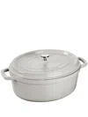 Staub Cast Iron Casserole (29cm) In White