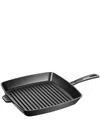 Staub Cast Iron 12-inch Square Grill Pan In Black