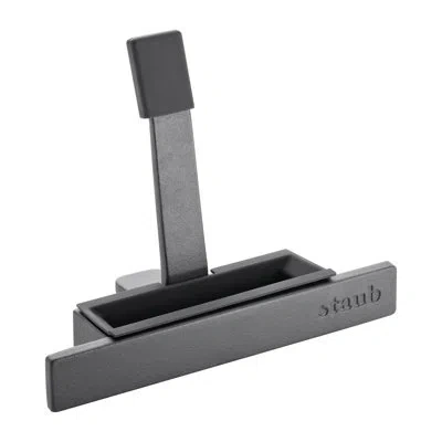Staub Cast Iron Lid Holder - Black In Matte Black