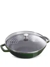 Staub Cast Iron Wok (30cm) In Green