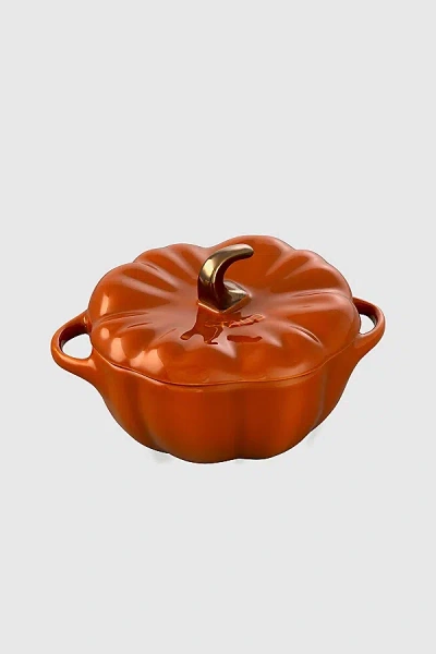 Staub Ceramic 16-oz Petite Pumpkin Cocotte In Burnt Orange At Urban Outfitters