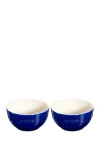 Staub Universal Ceramic 2-piece Large Bowl Set In Dark Blue