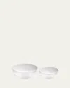 Staub Ceramics 2-piece Nesting Mixing Bowl Set In White