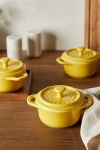Staub Ceramic 3-pc Mini Round Cocotte Set In Citron At Urban Outfitters