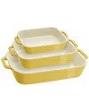 Staub Ceramic 3 Piece Rectangular Baking Dish Set